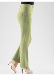 Funktionshose COSMA, Damen, Gr. 46, Normalgr&ouml;&szlig;en, gr&uuml;n (lindgr&uuml;n), 97% Baumwolle, 3% Elasthan, unifarben, lang, Hosen Funktionshose