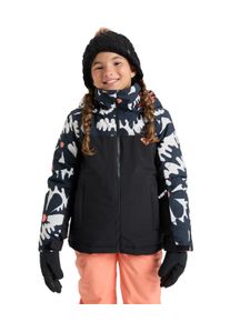 Snowboardjacke Roxy "Galaxy 10K", M&auml;dchen, Gr. 12, schwarz big flower, Obermaterial: 55% Microfaser, 45% Microfaser;, Jacken Snowboardjacke