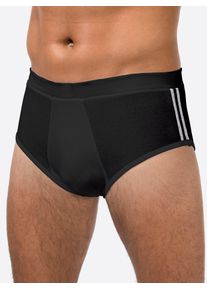 w&auml;schepur Slip W&Auml;SCHEPUR, Herren, Gr. 9, 3 Stk., schwarz, 93% Baumwolle, 7% Elasthan, Unterhosen Slip