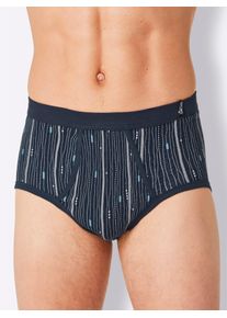 King&acute;S Club Slip KINGS CLUB, Herren, Gr. 10, 2 Stk., blau (marine, bedruckt), 100% Baumwolle, Unterhosen Slip