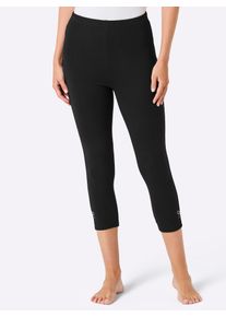 Leggings feel good, Damen, Gr. 36/38, Normalgr&ouml;&szlig;en, schwarz, wei&szlig;, 95% Baumwolle, 5% Elasthan, unifarben, Hosen Leggings