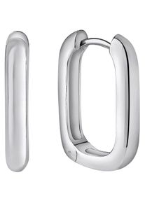 Paar Creolen Firetti "Schmuck Geschenk Silber 925 oval", silber (silberfarben), Ohrringe, Damen, 15mm, Silber 925 (Sterlingsilber), Paar Creolen