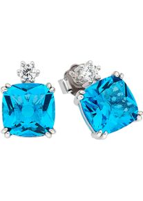 Paar Ohrstecker Firetti "Schmuck Geschenk Silber 925 Ohrschmuck Ohrringe Royal", wei&szlig; (silberfarben, hellblau, kristallwei&szlig;, hellblau, kristallwei&szlig;), Ohrringe, Damen, Silber 925 (Sterlingsilber), Paar Ohrstecker, mit Zirkonia (synth.)