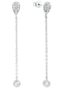 Paar Ohrstecker Amor "2039101", silber (silberfarben, kristallwei&szlig;, kristallwei&szlig;), Ohrringe, Damen, Silber 925 (Sterlingsilber), Paar Ohrstecker, mit Zirkonia (synth.)