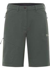 Shorts Jack Wolfskin "PICO TRAIL SHORTS W", Damen, Gr. 36, N-Gr, gr&uuml;n (slate gr&uuml;n), Obermaterial: 100% Polyester, Hosen Shorts