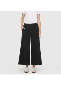 Stretch-Hose MAC "CORALIE cropped", Damen, Gr. 46, N-Gr, schwarz, Web, Obermaterial: 91% Polyester, 9% Elasthan, unifarben, bequem kn&ouml;chelfrei, Hosen Stretch-Hose, Elastischer Bund, bequeme Passform