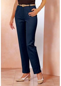 Bequeme Jeans Classic Basics, Damen, Gr. 46, Normalgr&ouml;&szlig;en, blau (marine), 97% Baumwolle, 3% Elasthan, unifarben, lang, Jeans Bequeme Jeans