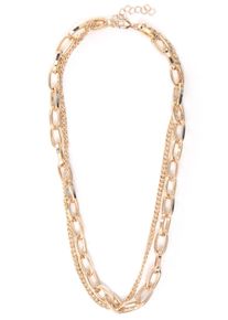 Collier Firetti "Gliederkette", gold (gelbgoldfarben), Halsketten, Damen, Metall, L: 45, Collier