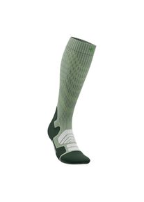 Sportsocken Bauerfeind "Outdoor Merino Compression Socks", Herren, Gr. 35-38, gr&uuml;n (gr&uuml;n l), Polyamid, unifarben mit Farbeinsatz, normal, Socken Sportsocken, Erste Hilfe Artikel