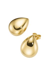 Paar Ohrstecker Firetti "Schmuck Geschenk Silber 925 Ohrschmuck Ohrringe Tropfen", gelbgoldfarben, Ohrringe, Damen, Silber 925 (Sterlingsilber), Paar Ohrstecker