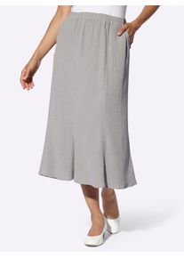 Schlupfrock Classic Basics, Damen, Gr. 52, grau (steingrau), 98% Polyester, 2% Elasthan, unifarben, wadenlang, R&ouml;cke Schlupfrock