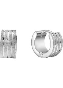 Paar Creolen Firetti "Schmuck Geschenk Ohrschmuck Ohrringe", silber (edelstahlfarben), Ohrringe, Damen, 13,5mm, Edelstahl, Paar Creolen