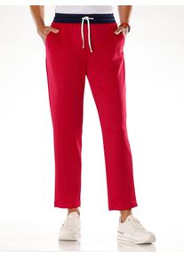 Sweathose Classic Basics, Damen, Gr. 46, Normalgr&ouml;&szlig;en, wei&szlig;, 95% Polyester, 5% Elasthan, gemustert, mehrfarbig, Hosen Sweathose