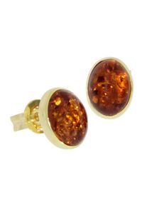 Paar Ohrstecker OSTSEE-SCHMUCK "- Classic 8 x 6 mm - Gold 333/000 - Bernstein" Gr. 9, gold (gold 333, goldfarben, gelb), Ohrringe, Damen, Gelbgold 333, Paar Ohrstecker