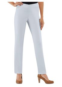Dehnbund-Hose Stehmann, Damen, Gr. 46, Normalgr&ouml;&szlig;en, blau (hellblau), 72% Viskose, 25% Polyamid, 3% Elasthan, unifarben, lang, Hosen Dehnbund-Hose