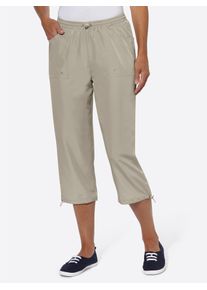 7/8-Hose Classic Basics, Damen, Gr. 54, Normalgr&ouml;&szlig;en, grau (stein), 100% Polyester, unifarben, 7/8-L&auml;nge, Hosen 7/8-Hose