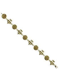 Armband OSTSEE-SCHMUCK "- Hiddensee - Silber 925/000, vergoldet - ohne Stein" Gr. 20, gold (goldfarben, gelb), Armb&auml;nder, Damen, Silber 925 (Sterlingsilber), Armband