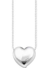 Kette mit Anh&auml;nger Thomas Sabo "Bold Elegance Herzform" Gr. 45, silber (silberfarben), Halsketten, Damen, 45, Silber 925 (recycelt), B: 1,5mm, Kette mit Anh&auml;nger, B:1,5mm