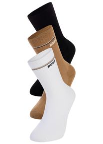 Basicsocken BOSS "3P QS Iconic CC SP W", Damen, Gr. 39-42, open miscellaneous 961, Baumwollmischung, Socken Basicsocken, kontrastfarbene Details