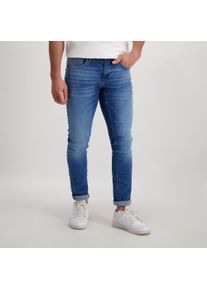 Slim-fit-Jeans Cars Jeans "Jeans Bates", Herren, Gr. 34, L&auml;nge 32, blau (blau used), Denim/Jeans, Obermaterial: 83% Baumwolle, 16% Polyester, 1% Elasthan, Abriebeffekte, slim fit kn&ouml;chellang, Jeans Slim-fit-Jeans