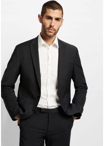 Baukastensakko Cinque "CICASTELLO", Herren, Gr. 58, schwarz, Obermaterial: 53% Polyester, 43% Schurwolle, 4% Elasthan, unifarben, schmal, Sakkos Baukastensakko, Slim-Fit