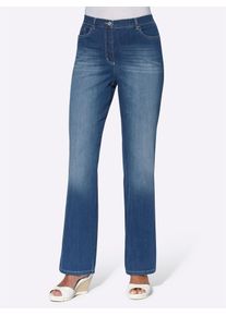 Bequeme Jeans COSMA, Damen, Gr. 52, Normalgr&ouml;&szlig;en, blau (blau, stone, washed), 83% Baumwolle, 15% Polyester, 2% Elasthan, unifarben, lang, Jeans Bequeme Jeans