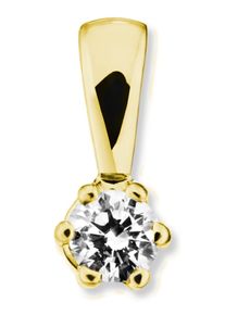 Kettenanh&auml;nger ONE ELEMENT "0.15 ct Diamant Brillant Anh&auml;nger aus 585 Gelbgold", gold, Schmuckanh&auml;nger, Damen, 0,15 SI = kleine Einschl&uuml;sse mit Brillant, Gelbgold 585, Kettenanh&auml;nger