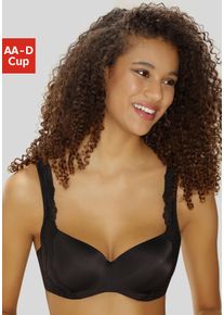 Schalen-BH Nuance "Optimizer", Damen, Gr. 80, Cup AA, schwarz, Spitze, Obermaterial: 83% Polyamid (TACTEL), 17% Elasthan (LYCRA), BHs Schalen-BH, mit B&uuml;gel und zarter Jacquardspitze, Dessous
