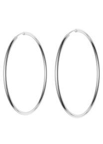 Paar Creolen Firetti "Schmuck Geschenk Silber 925 2,0 mm breit" Gr. 50, silber (rhodiniert), Ohrringe, Damen, 50, Silber 925 (Sterlingsilber), Paar Creolen, Made in Germany