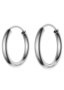 Paar Creolen Firetti "Schmuck Geschenk Silber 925 2,0 mm breit" Gr. 15, silber (rhodiniert), Ohrringe, Damen, 15, Silber 925 (Sterlingsilber), Paar Creolen, Made in Germany