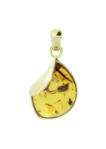 Kettenanh&auml;nger OSTSEE-SCHMUCK "- Jula 29 mm - Gold 333/000 - Bernstein" Gr. 29, gold (gold 333, goldfarben, gelb), Schmuckanh&auml;nger, Damen, Gelbgold 333, Kettenanh&auml;nger