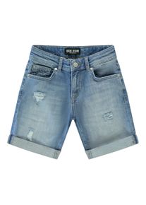 Shorts Cars Jeans "Kids FALCON Den.Short", Jungen, Gr. 12 (152), N-Gr, bunt (stone blau), Web, Obermaterial: 98% Baumwolle, 2% Elasthan, Abriebeffekte, regular fit, Hosen Shorts