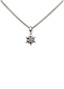 Kettenanh&auml;nger Firetti "Schmuck Geschenk Gold 333 Halsschmuck Anh&auml;nger f&uuml;r Halskette Blume", wei&szlig; (wei&szlig;goldfarben, gwgetoentes, wei&szlig;), Schmuckanh&auml;nger, Damen, 0,01 P2 = erkennbare Einschl&uuml;sse, Diamanten Wei&szlig;gold 333, 0,3 g, Diamanten, Wei&szlig;gold 333, Kettenanh&auml;nger, mit Brillant