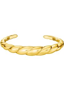 Armspange Thomas Sabo "Organische Formen Armreif gedreht" Gr. 17, gold (gelbgoldfarben), Armb&auml;nder, Damen, 17, Silber 925 (recycelt), Armspange