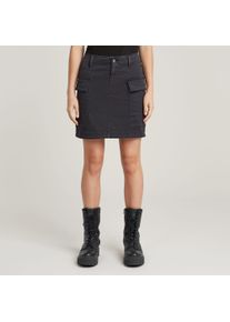 G-Star Raw Minirock G-STAR "Cargo Mini Skirt", Damen, Gr. 26, blau (petrol gd), Twill, Obermaterial: 97% Baumwolle, 3% Elasthan, unifarben, regular fit kniefrei, R&ouml;cke Minirock, mit aufgesetzten Taschen