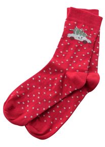 w&auml;schepur Socken W&Auml;SCHEPUR, Damen, Gr. 2, rot, 80% Baumwolle, 18% Polyamid, 2% Elasthan, Socken Socken