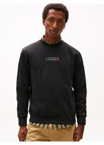 Sweatshirt Tommy Hilfiger "BRAND LOVE", Herren, Gr. L, schwarz, Sweatware, Obermaterial: 100% Baumwolle, regular fit, Rundhals, Rippb&uuml;ndchen, Sweatshirts Sweatshirt, regular fit, Rundhals