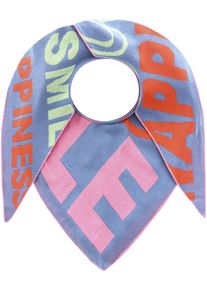 Dreieckstuch Zwillingsherz "Gro&szlig;e Freunde", Damen, blau, Obermaterial: 50% Baumwolle, 50% Polyacryl, Modet&uuml;cher Dreieckstuch, mit Schrift