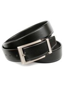 Lederg&uuml;rtel Anthoni Crown, Herren, Gr. 90, schwarz, Leder, unifarben, G&uuml;rtel Lederg&uuml;rtel, f&uuml;r den klassischen Business Look