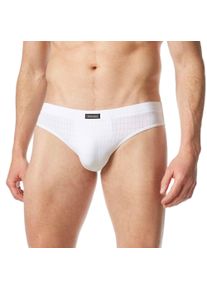 Slip Bruno Banani "CHECK LINE 2.0 SPORTSLIP", Herren, Gr. 8 (XXL), wei&szlig; (wei&szlig; karo), Obermaterial: 90% Polyamid, 7% Elasthan, 3% sonstige Fasern, kariert, bequem, Unterhosen Slip