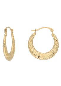 Paar Creolen Firetti "Schmuck Geschenk Gold 375 Ohrschmuck Creole", gold (gelbgoldfarben), Ohrringe, Damen, 18mm, Gelbgold 375, Paar Creolen