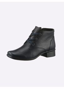 Stiefelette CLASSIC, Damen, Gr. 38, blau (marine), Glattleder, Rindsleder, Schuhe Stiefelette