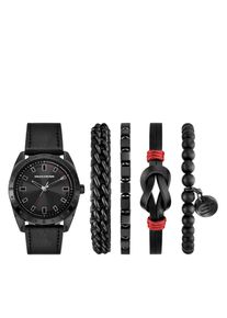 Quarzuhr Skechers "SETS", schwarz, Armbanduhren, Herren, Quarzuhr, Armbanduhr, Herrenuhr, Ideal auch als Geschenk, analog