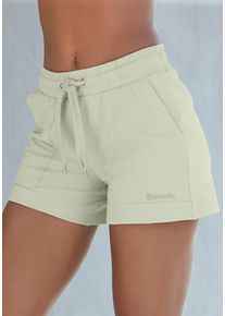Relaxshorts BENCH. LOUNGEWEAR, Damen, Gr. 44/46, N-Gr, gr&uuml;n (pistazie), angeraute Sweatware, Obermaterial: 95% Baumwolle, 5% Elasthan, unifarben, bequem kurz, Hosen Relaxshorts, mit aufgesetzten Taschen, Loungeanzug, Topseller