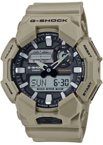 Chronograph Casio G-SHOCK, braun (beige, natur), Armbanduhren, Herren, Chronograph, Quarzuhr, Armbanduhr,Herrenuhr, digital,Resinband, bis 20 bar wasserd.