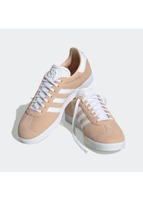 Sneaker adidas originals "GAZELLE", Damen, Gr. 36, beige (halo blush, cloud wei&szlig;, core schwarz), Leder, Synthetik, Schuhe Sneaker