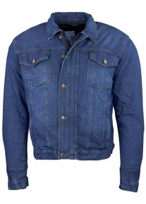Motorradjacke Roleff "Jeans Aramid" Gr. XXL, blau, Jacken, Damen, XXL, Obermaterial: 100% Baumwolle. Innenfutter: 100% Aramid, Motorradjacke, 6 Taschen