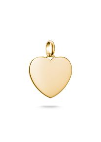 Charm Herz Thomas Sabo "Charm Herz gro&szlig; - Connect", gold (gelbgoldfarben), Charms, Damen, Silber 925 (recycelt), Charm Herz