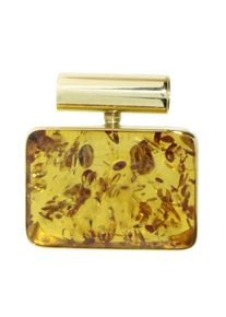 Kettenanh&auml;nger OSTSEE-SCHMUCK "- Gleiter-Classic 21x14 mm - Gold 333/000 - Bernstein" Gr. 22, gold (gold 333, goldfarben, gelb), Schmuckanh&auml;nger, Damen, Gelbgold 333, Kettenanh&auml;nger