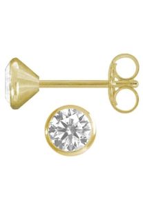 Paar Ohrstecker Firetti "Schmuck Geschenk Gold 333 Goldohrschmuck Solit&auml;r", gold (gelbgoldfarben, kristallwei&szlig;), Ohrringe, Damen, 4,5mm, Gelbgold 333, Paar Ohrstecker, mit Zirkonia (synth.)